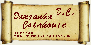 Damjanka Čolaković vizit kartica
